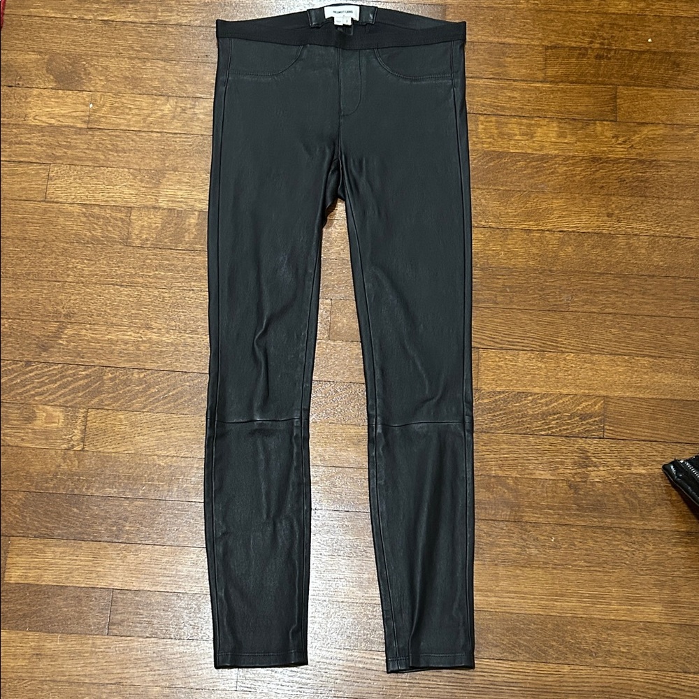 Helmut Lang Black Leather Pants